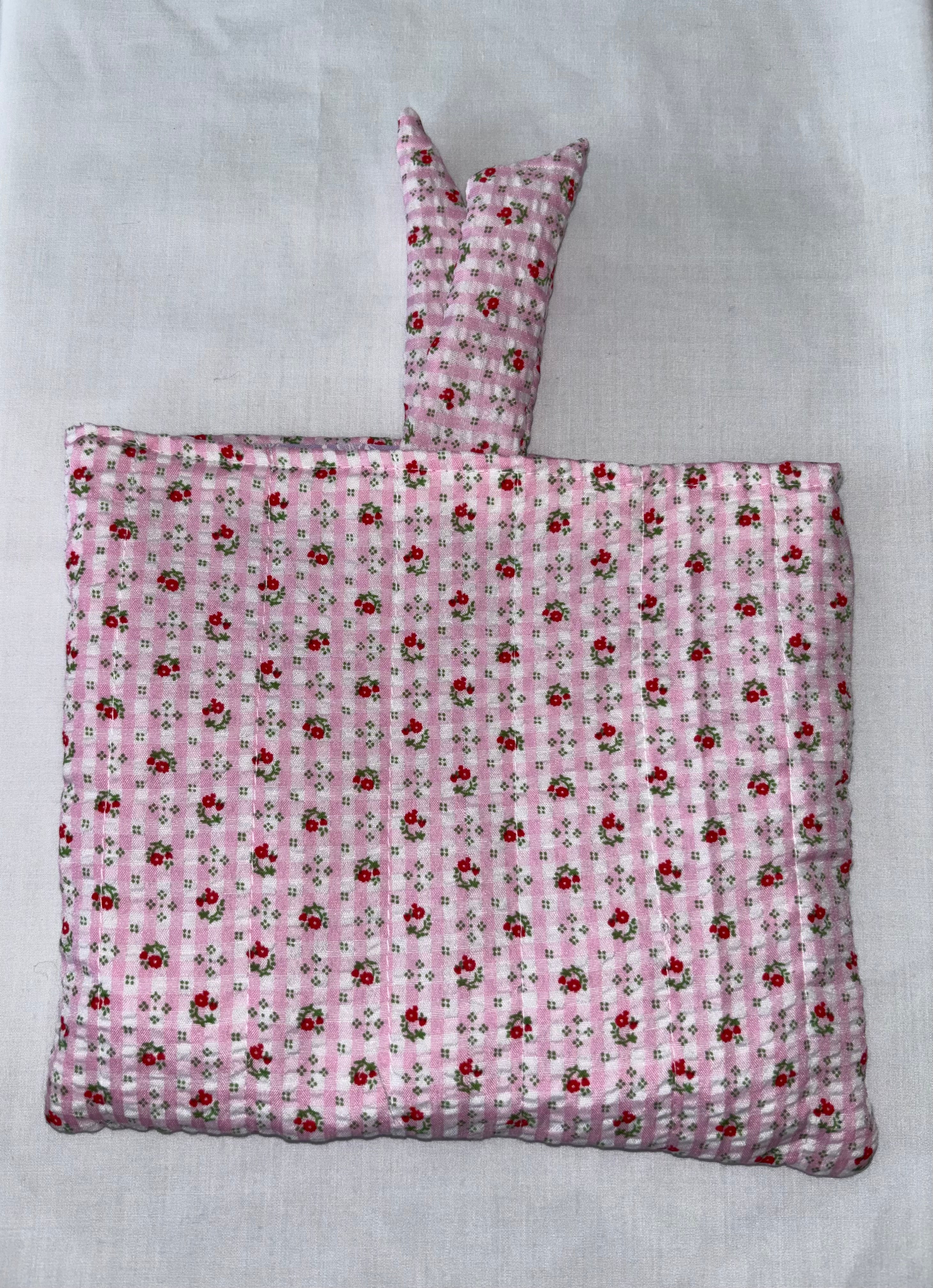 Pink Vintage Flower Book Cover / Case / Sleeve