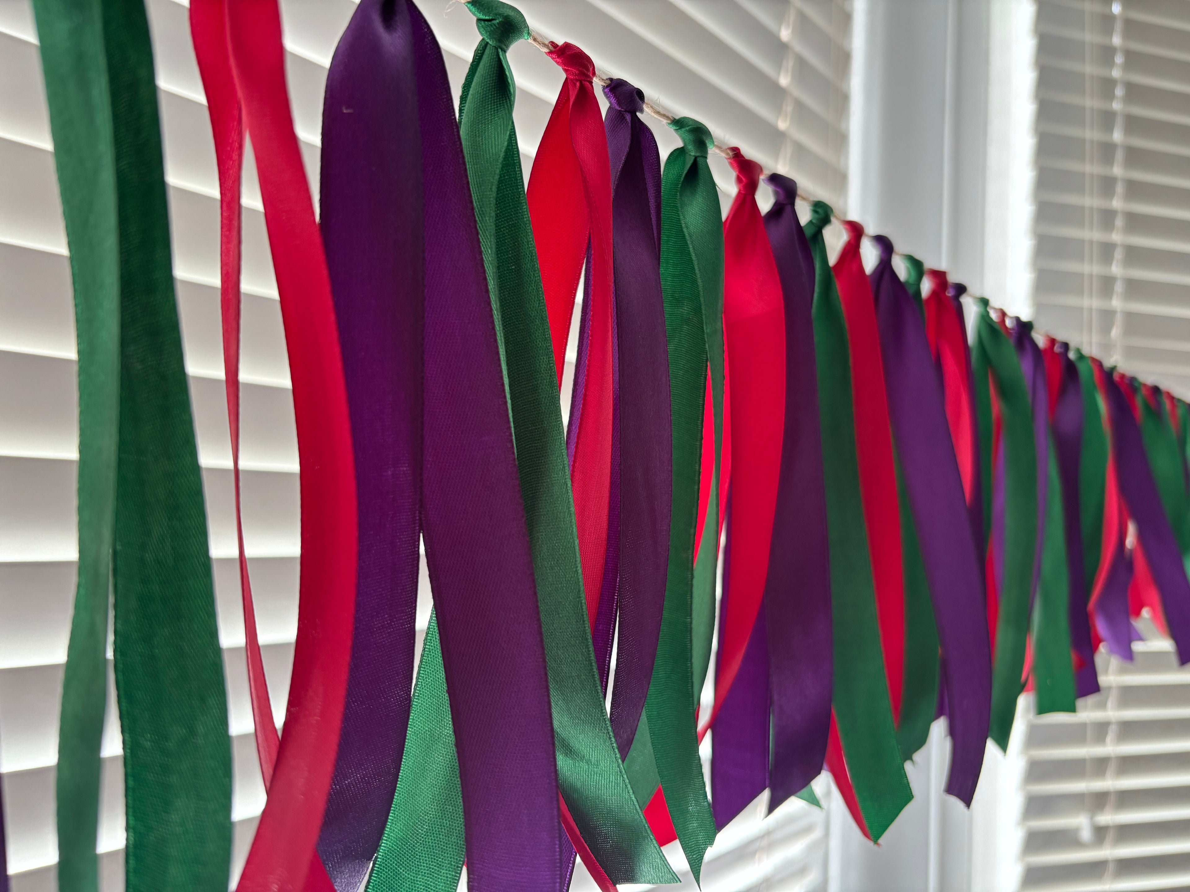 Ribbon Festival Boho Wedding Summer Vintage Garland Bunting