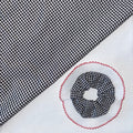 Large Oversized Black and White Lace Gingham Hair Scrunchie
