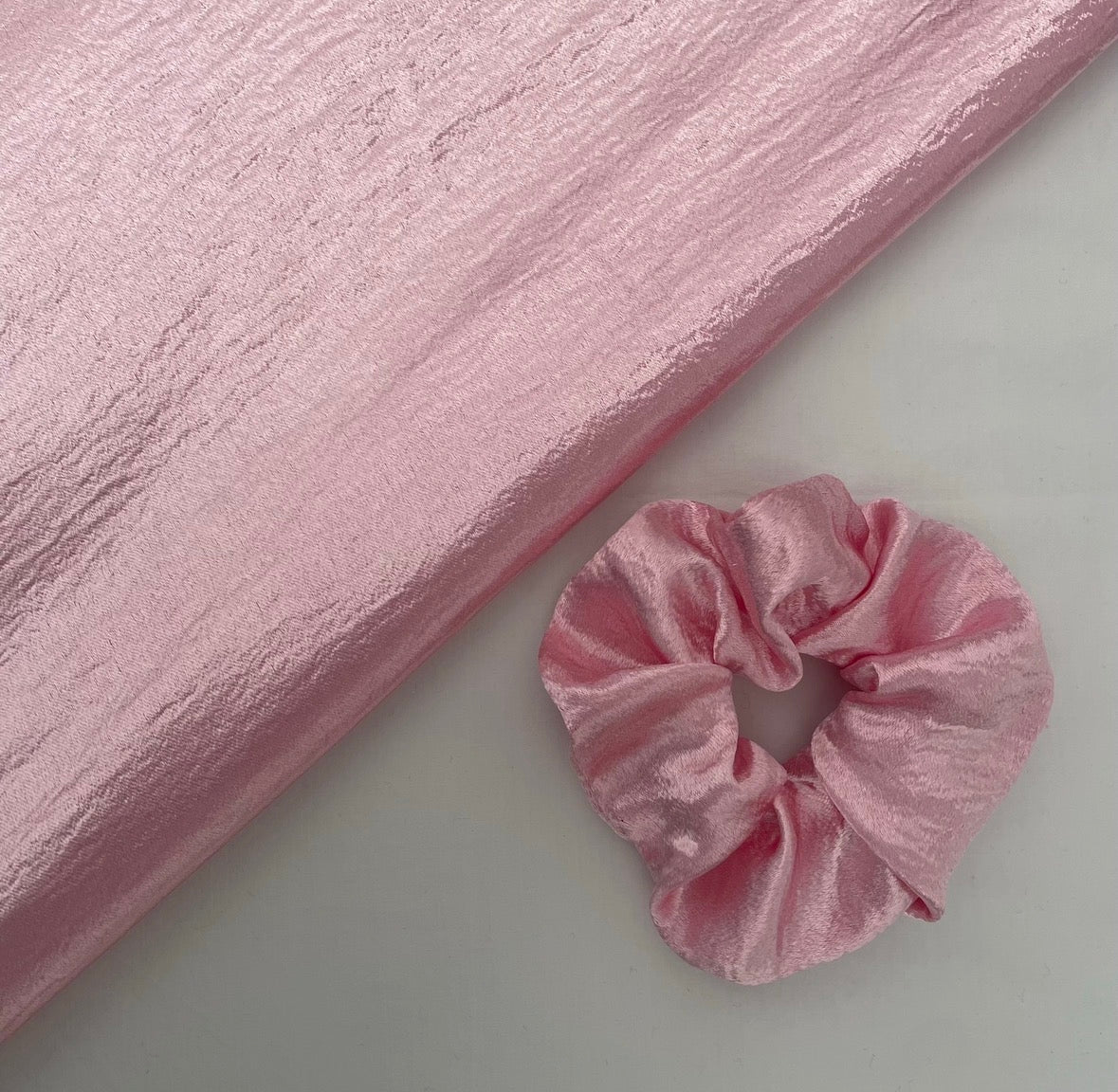 Blush Pink Silk / Satin Hair Scrunchie