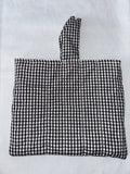 Black and White Gingham Book Quilted Cover / Sleeve / Case