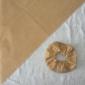 Sunshine Yellow Mustard Gingham Hair Scrunchie