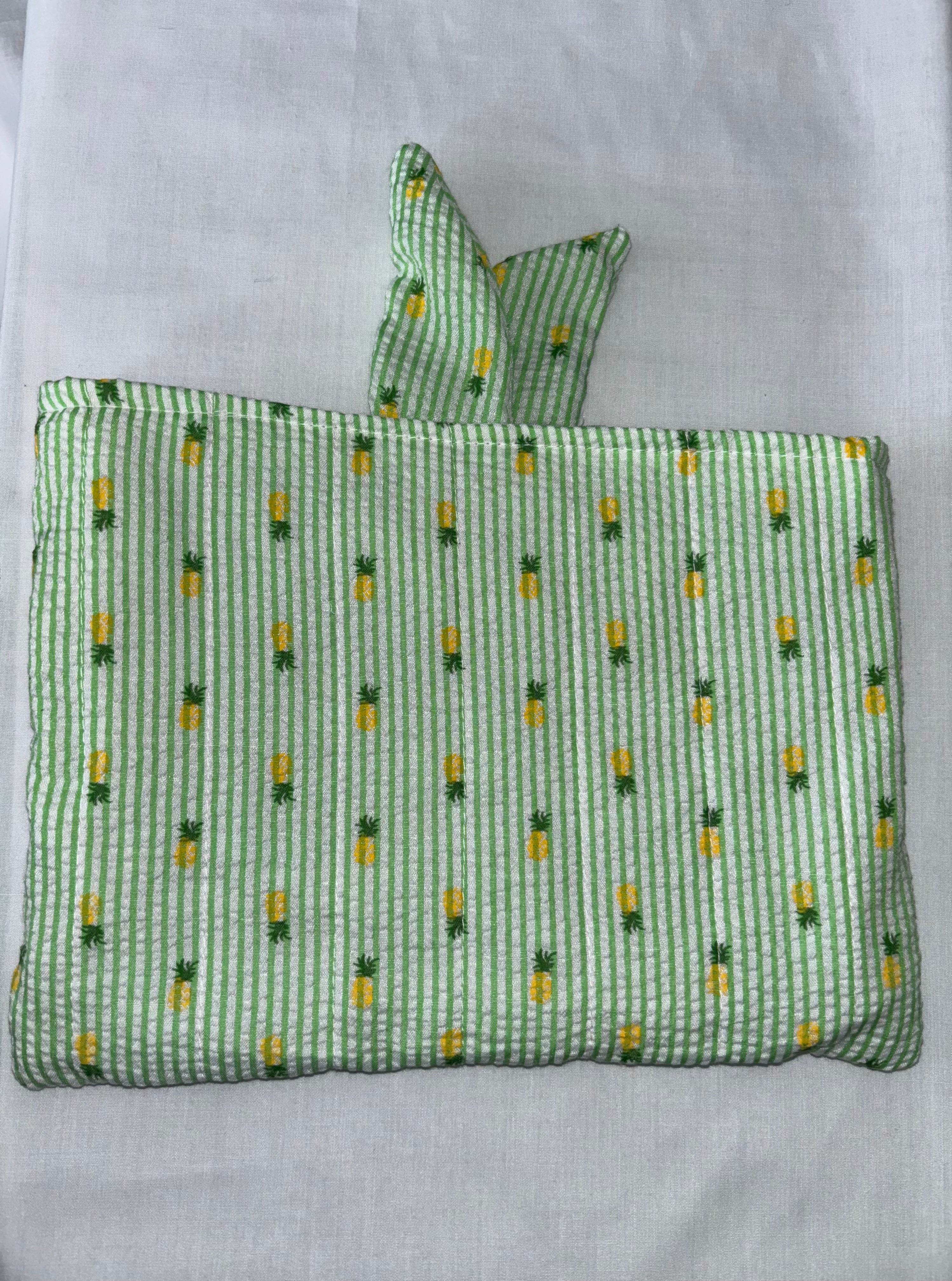 Green and White Pineapple Print Book Cover / Case / Sleeve