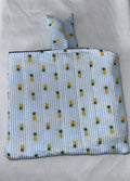 Blue and White Pineapple Book Cover / Case / Sleeve