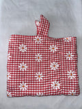 Red and White Daisy Flower Book Case / Cover / Sleeve