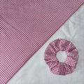 Blush Pink White Hair Scrunchie